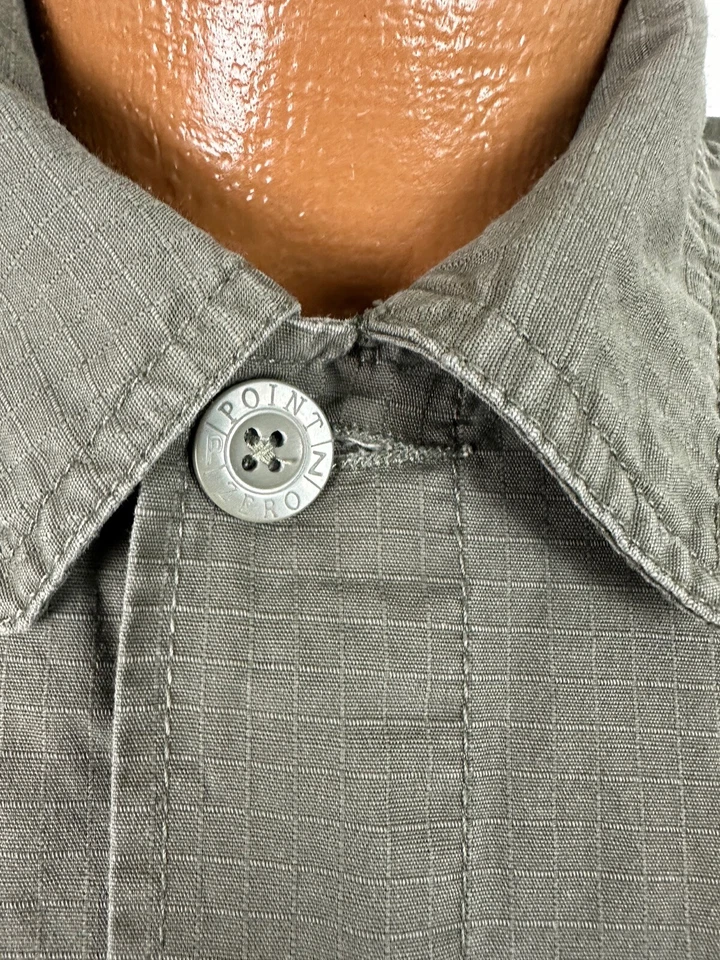 Camisa de Campo Y2K Point Zero Hombres Grande Militar Manga Larga Exterior Algodón Pesado Foto 4 de 4