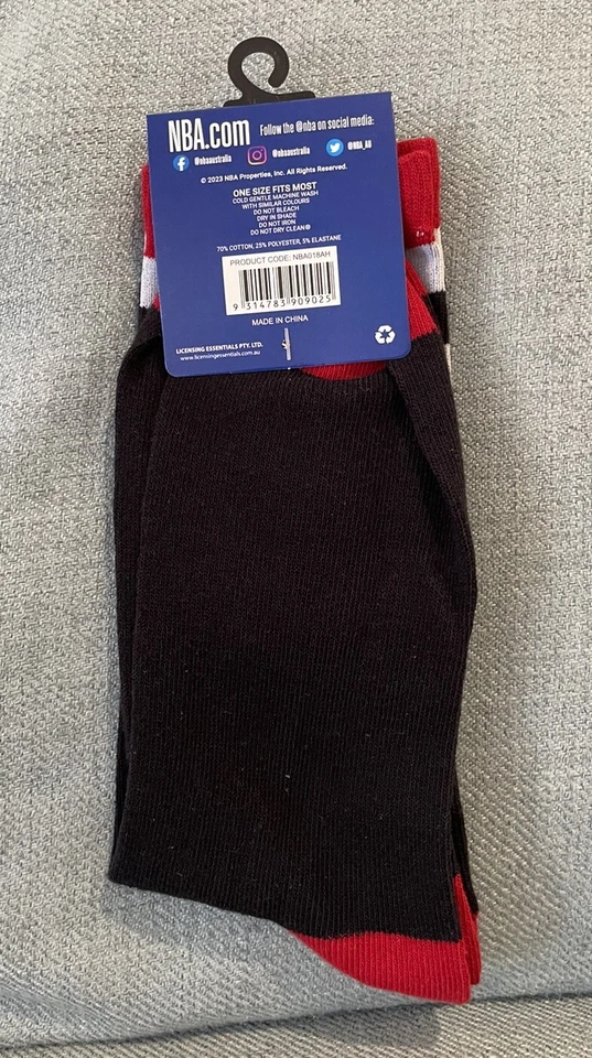 NUEVO Calcetines Miami Heat NBA Baloncesto Deportes Unisex Regalo Ropa Foto 2 de 4