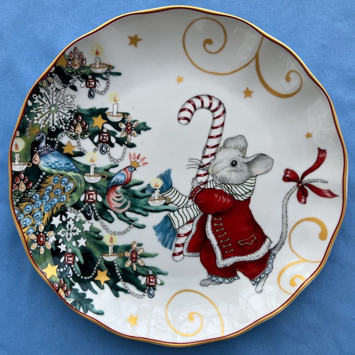 Williams Sonoma Twas the Night Before Christmas Dinner Plate Mouse