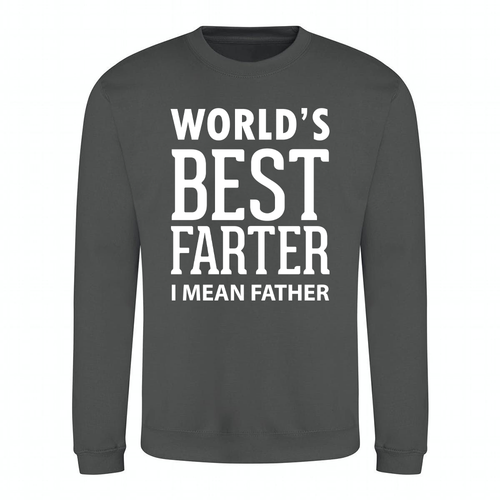 Sweatshirt Worlds Best Farter Joke Novelty Fun Father Dad Gift Fleece Sweater - Picture 26 of 37