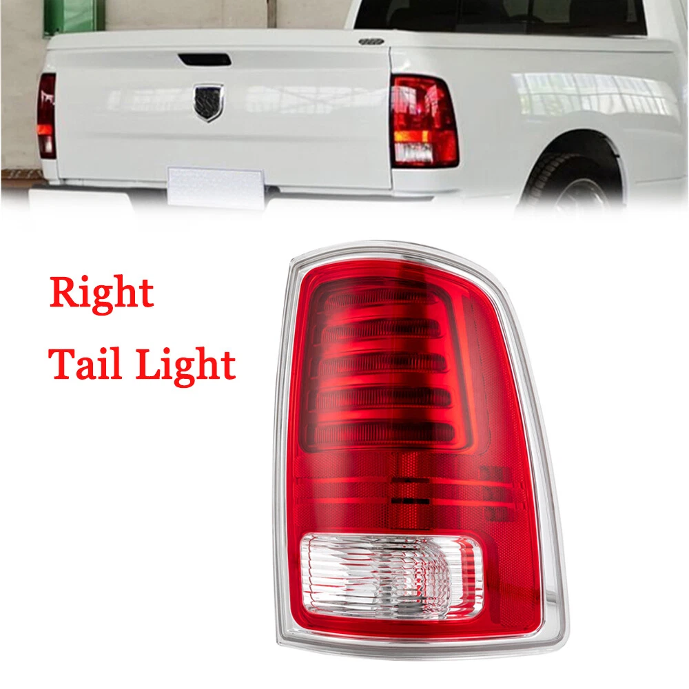 For 2013 18 Dodge Ram 1500 2500 3500 Red Lens LED Tube Tail Light