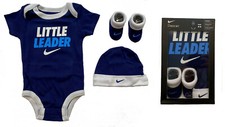 Nike Baby Newborn Boys 3 Piece Set - 6-12 Month - New in Box 100 Cotton