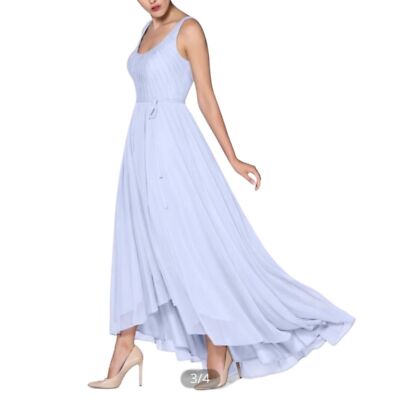 Azazie Aspen Sky Blue Bridesmaid Dress Size A18