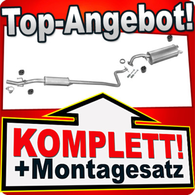 Auspuff für TOYOTA YARIS (P1) 1.0 68PS Auspuffanlage