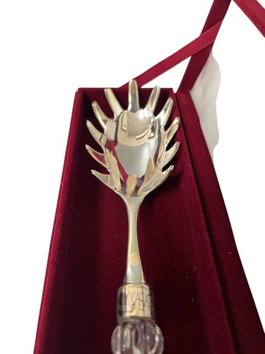 Mikasa Crystal & Silver-Plated Pasta Server – In Original Velvet Box - Picture 3 of 6