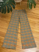 Vintage 60  s Men  s 31x34 Bell Bottom Slacks Rockabilly Trousers Pants Disco