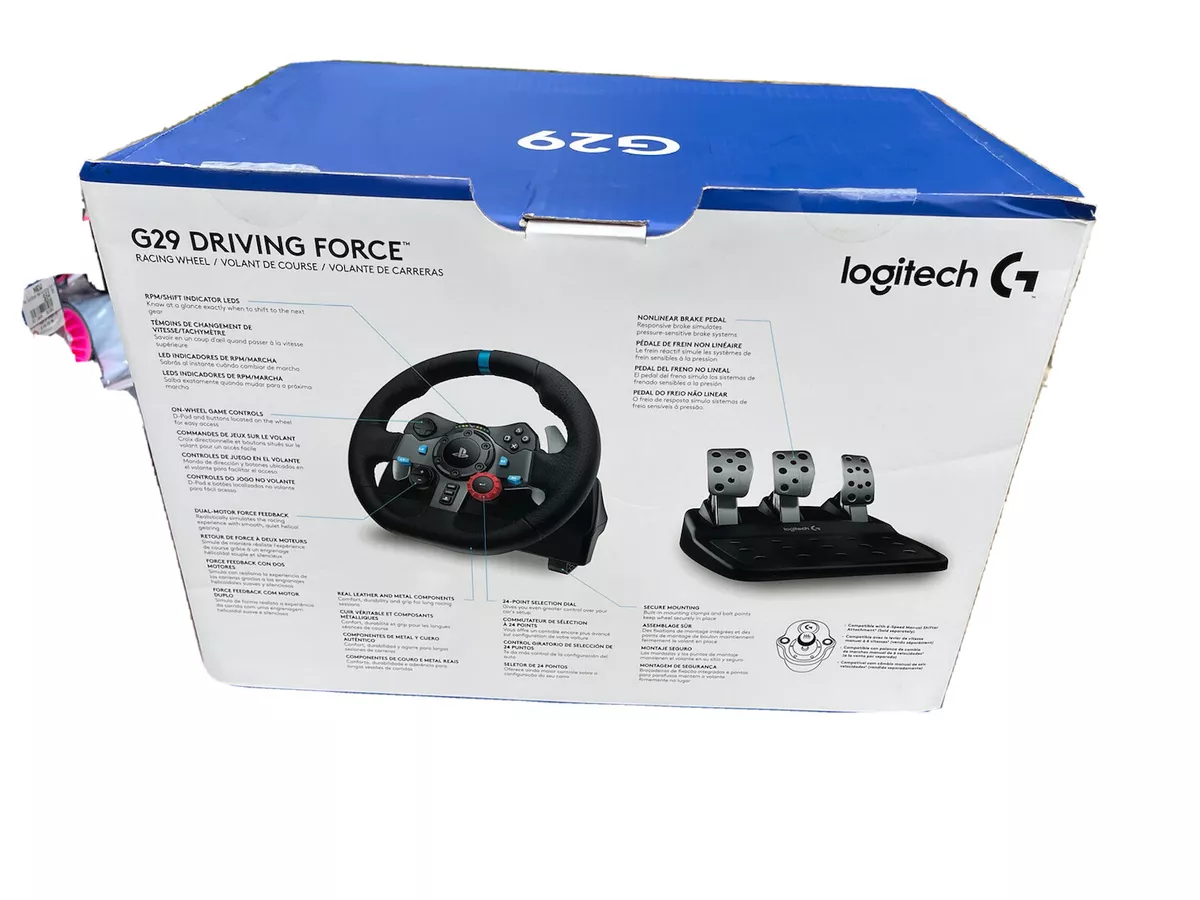 Logitech - G29 Driving Force Racing Wheel and Floor Pedals for PS5, PS4,  PC,  764210990529