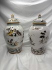 Giuseppe Barile Albisola Ceramics Jar with Lids Handmade Italy 12” Set Of 2