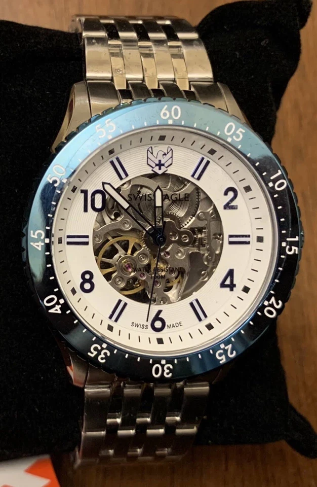 Reloj pulsera Swiss Eagle Flight Deck automático para hombre SE-9155A-44 Foto 4 de 4