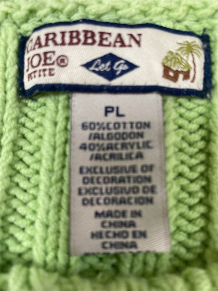 Caribbean Joe Suéter Mujer Grande Pequeño Cárdigan Verde Cable Tejido Oficina Carrera Foto 4 de 4