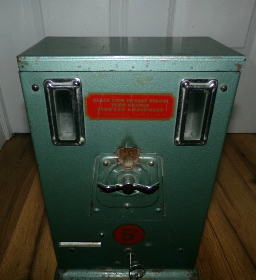Старинный винтажный диспенсер для карандашей Harmon 1930-х годов 5 центов торговый автомат с монетным управлением - Изображение 2 из 4