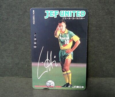 Pierre Littbarski Jef United phone Card 1994' lot of 2 J Pierre Littbarski Jef United phone Card 1994' lot of 2 J