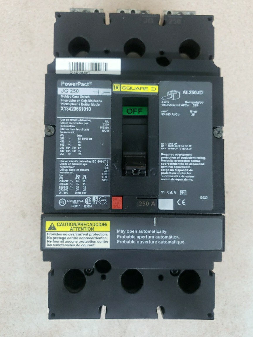 SQUARE D X13420661010 JG250 250A | eBay