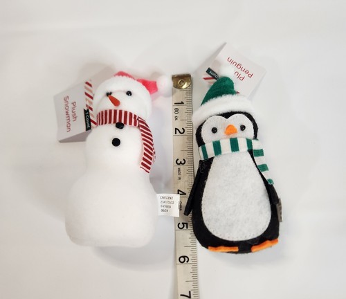 Nuovo set bambole peluche pupazzo di neve e pinguino Target Bullseye Playground 5" - Foto 7 di 9