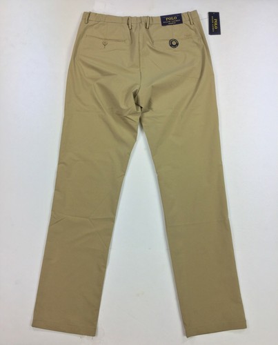 Polo Ralph Lauren Men Ultra Thin Comfort Performance Beige Khaki Traveler Pants - Picture 8 of 12