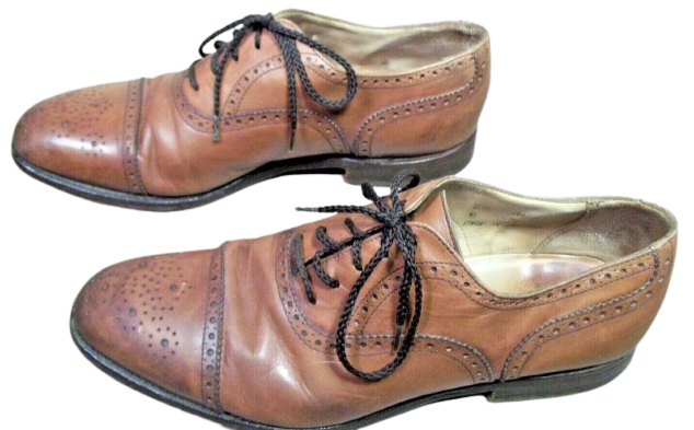 Peal & Co Brooks Brothers English Cap Toe Oxfords 12D Brown Men main image 4
