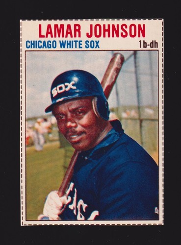 1979 HOSTESS #43 Lamar Johnson CHICAGO WHITE SOX ( Full Lines ) SP NM A