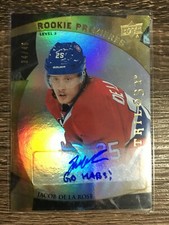 Jacob De La Rose 2015-16 Trilogy Rare Rookie Auto Inscribed SP #34/49 C'D #172