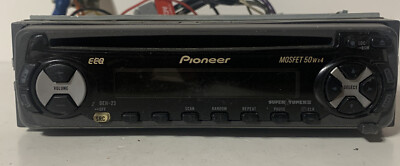Pioneer DEH-23 MOSFET 50Wx4 Amp Satellite Radio Stereo CD Player.