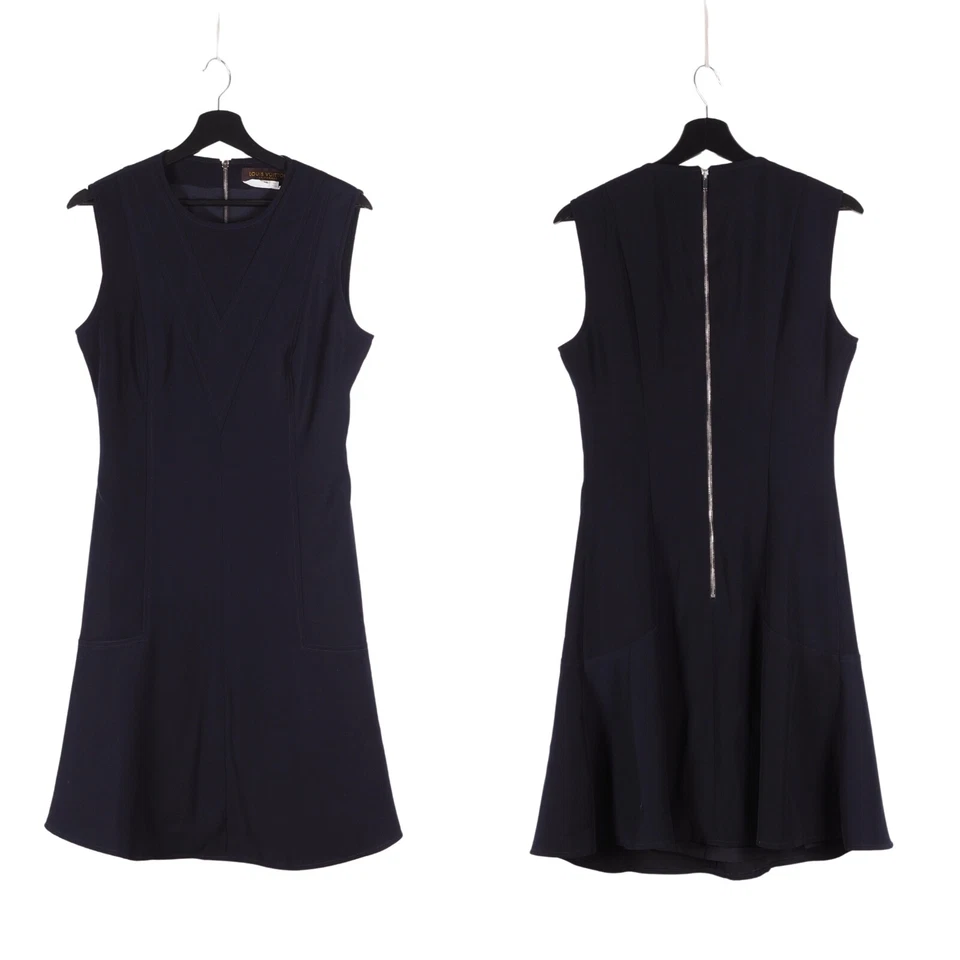 Vestido Louis Vuitton Uniformes Para Mujer Azul Marino Manga Cremallera Menos Talla 40 Foto 2 de 4