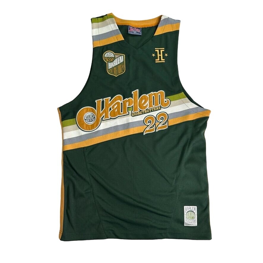 Harlem GLOBETROTTERS x Platinum FUBU Jersey Green CURLY NEAL 22