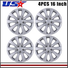 New 4pcs 16 Lacquer Trim Ring Hubcaps Wheel Covers For 2009-2026 Toyota Matrix