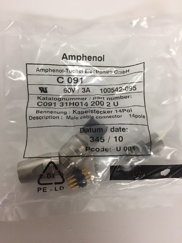 Amphenol 14 Pin Rund DIN Anschluss P N C091 31h014 200 2 EBay