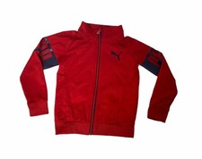 Boy's Size 5 Track Jacket Puma Red and Blue Athletic Full Zip Kid's