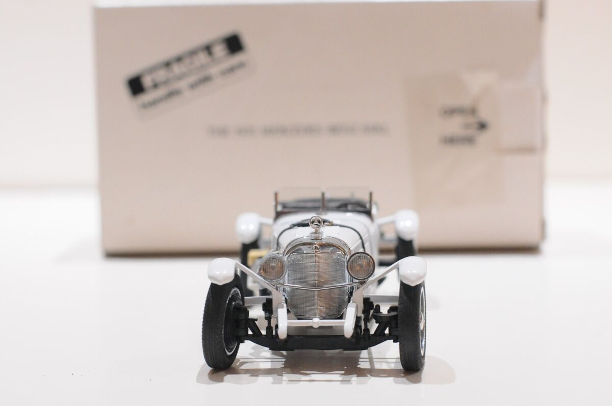 DANBURY MINT 1931 MERCEDES BENZ SSKL WHITE SCALE 1:24 BOX NO DANBURY MINT 1931 MERCEDES BENZ SSKL WHITE SCALE 1:24 BOX NO
