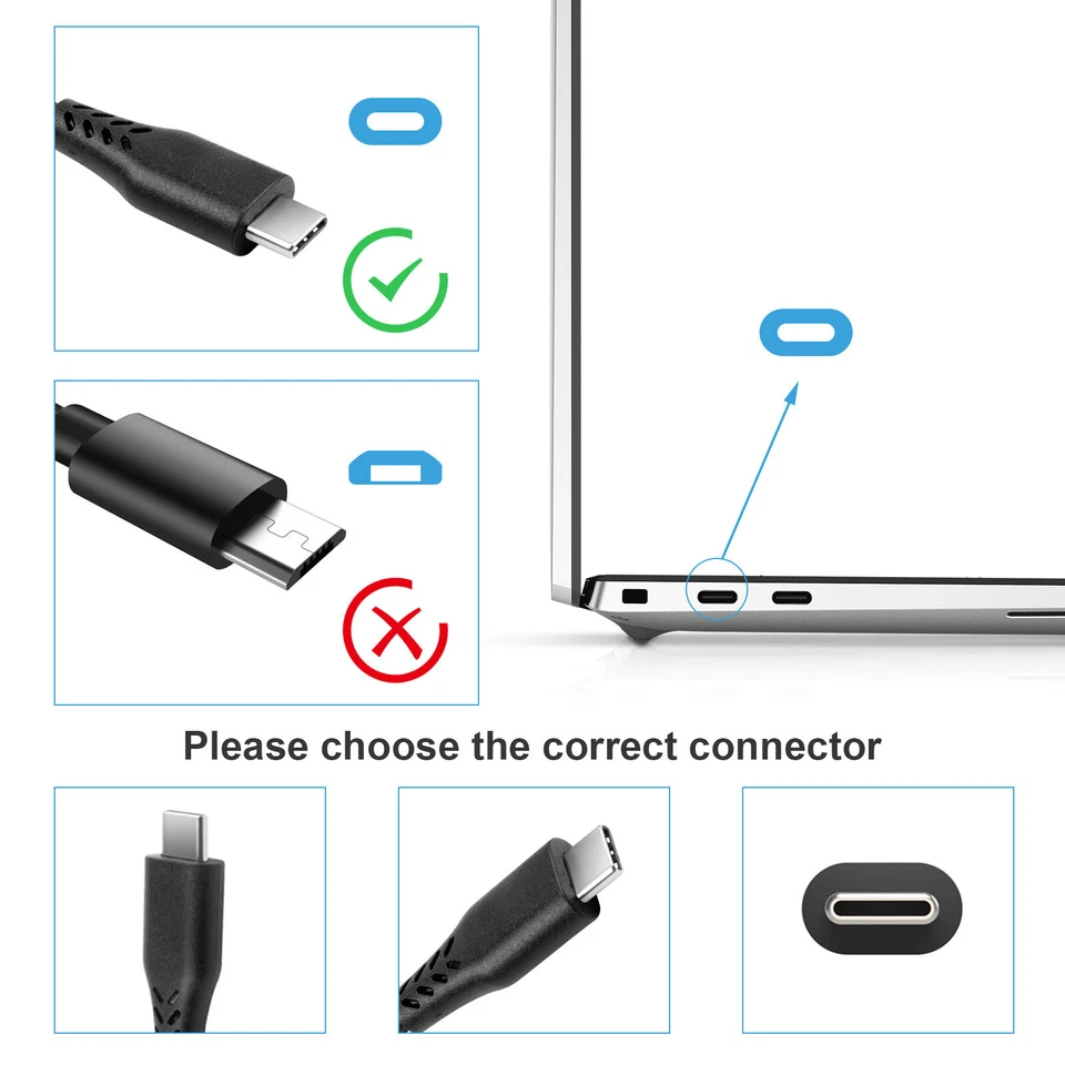 65W USB-C Type-C Charger AC Power Adapter PSU For HP Elite/Pro X2 1012 612 G2 AU - image 4 of 4
