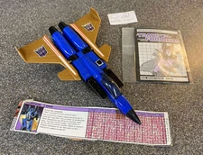 Vintage G1 Transformers Seeker ~ Dirge ~ Wings and Manual and Tech Card ~ LQQK