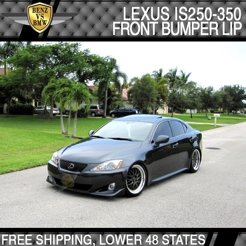 Fit 06-08 Lexus IS250 IS350 Front Bumper Lip Spoiler OE Style PU Foto 2 de 4