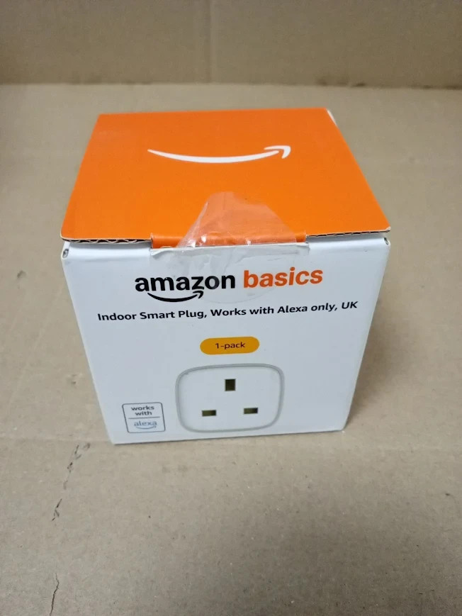 Amazon Basics Single Outlet Indoor WiFi Smart Plug Works Alexa Only White