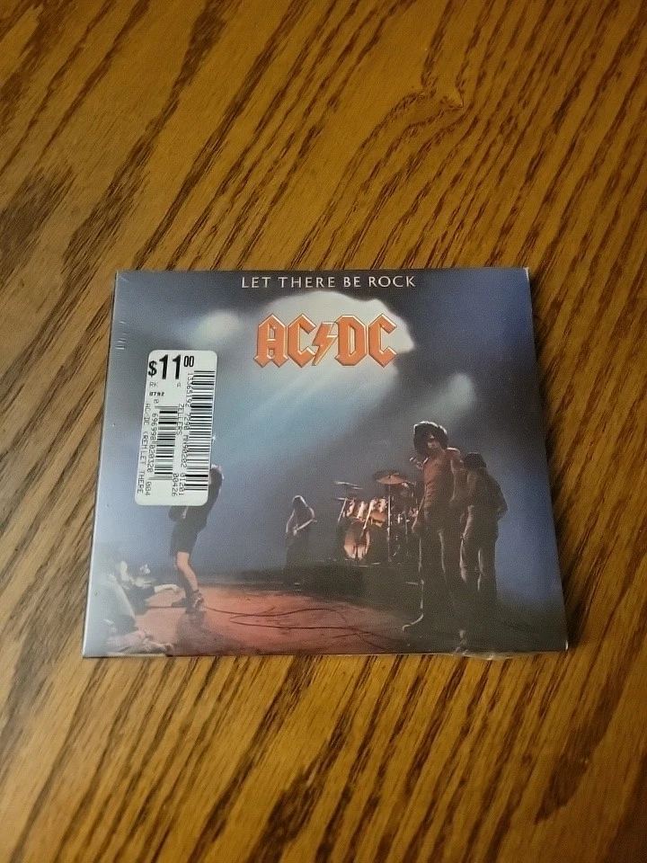 AC/DC LOT  Let There Be Rock Records Audio Cassette And CD NEW Hype Sticker - Image 2 of 4