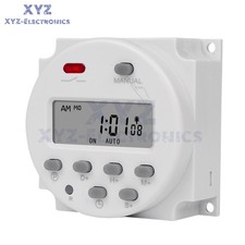 DC12/24V AC110V/220V Timer Switch Digital LCD Programmable Control Time Relay
