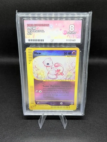 Mew 19/165 Reverse Holo from Pokemon TCG Expedition Graded Ace 8 LOW POP
