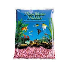 Pure Water Pebbles Coated Aquarium Gravel Neon Pink Select Size:: 5 lb.