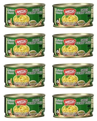 Maesri Thai Green Curry Paste - 4 Oz (Pack of 8)