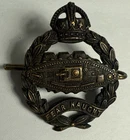 genuine Post WW2 Royal Tank Corps Officers Collar badge Left Facing