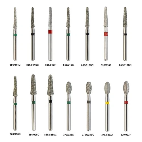 Dental Crown and Bridge Burs Diamond Burs FG Round End Taper Football High Speed