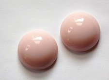 Vintage Light Pink Glass Cabochon 25mm Germany cab708E