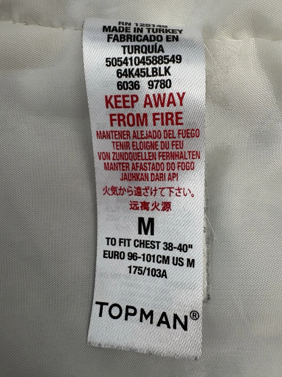Topman Koi Fish Embroidered Sukajan Bomber Jacket Mens M Black White image 17
