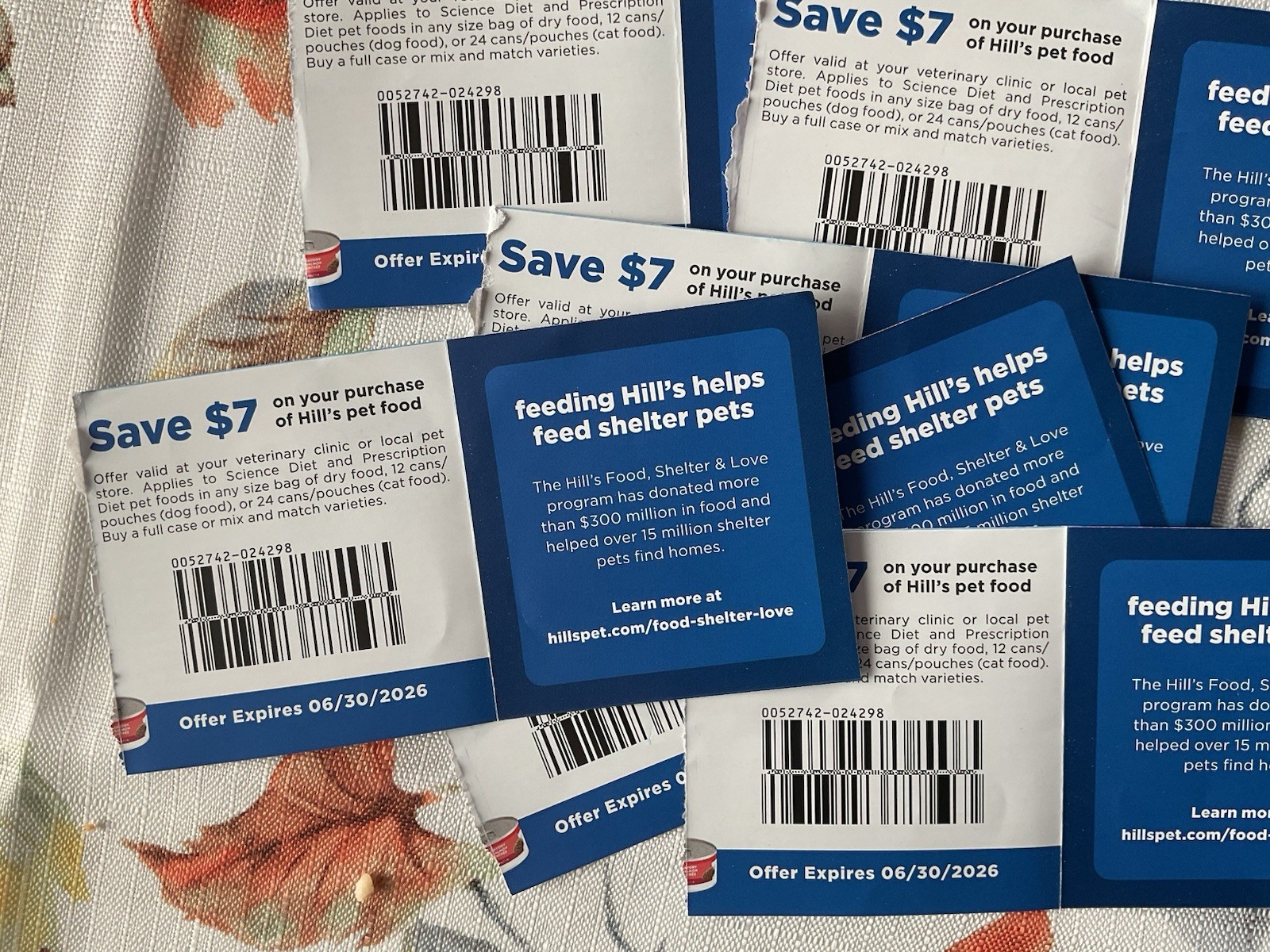 Coupons Science Diet~$70~ Exp. 6/30/2026