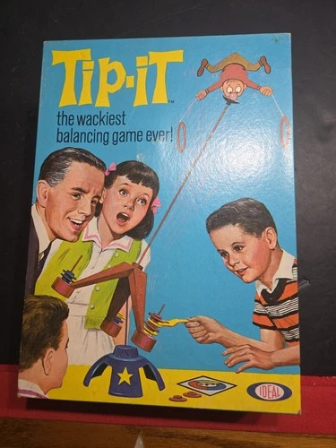 Ideal Tip-It The Wackiest Balancing Game Ever Vintage 1965 Missing 1 Piece