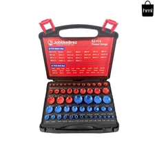 Compact Thread Identification Kit: 52-Pce Nut and Bolt Checker for Professionals