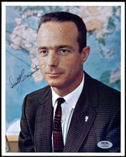 Scott Carpenter PSA DNA Signed 8x10 Photo Autograph NASA