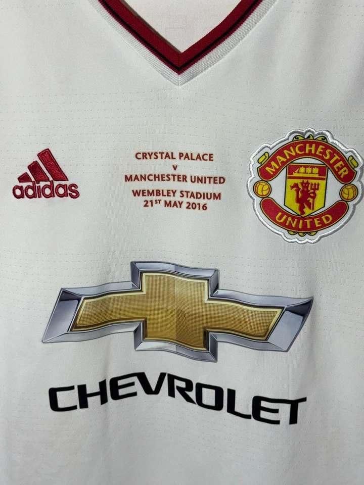 ADIDAS MANCHESTER UNITED 2015-2016 AWAY FA CUP MARTIAL 9 JERSEY CAMISETA TRIKOT - Photo 3/4