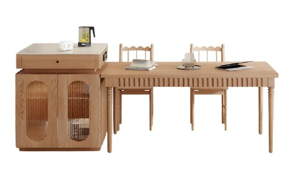 Luxus Designer Esstisch Braun Holz Modern Stilvoll FüR Esszimmer-image