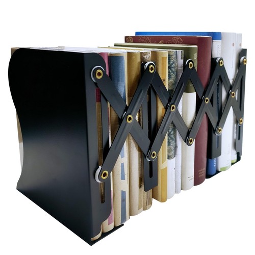 Metal Bookends Book Ends for Heavy Books Adjustable Book Holder for Shelves B