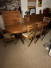 STAG Extendable Table and Six Chairs - 1993